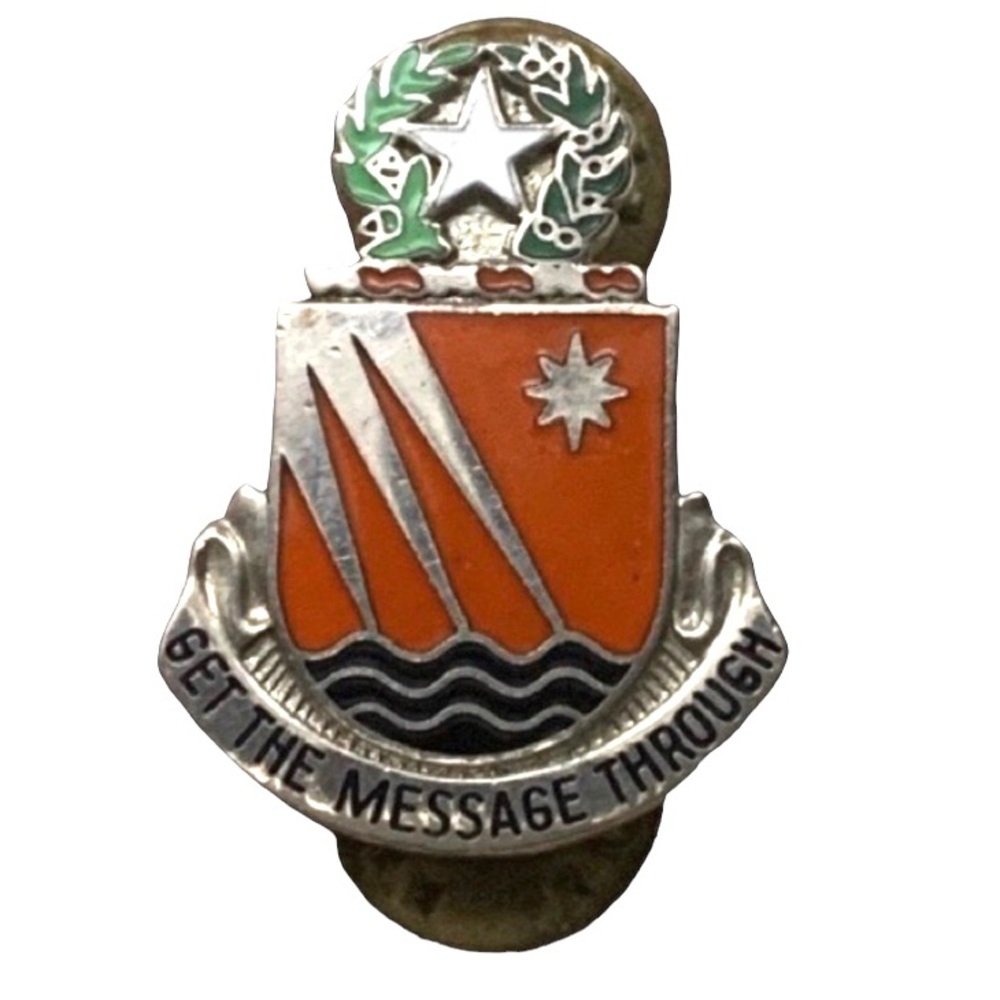 Vintage N.S. Meyer, INC Military Get The Message Through Navy Pin Lapel Pin